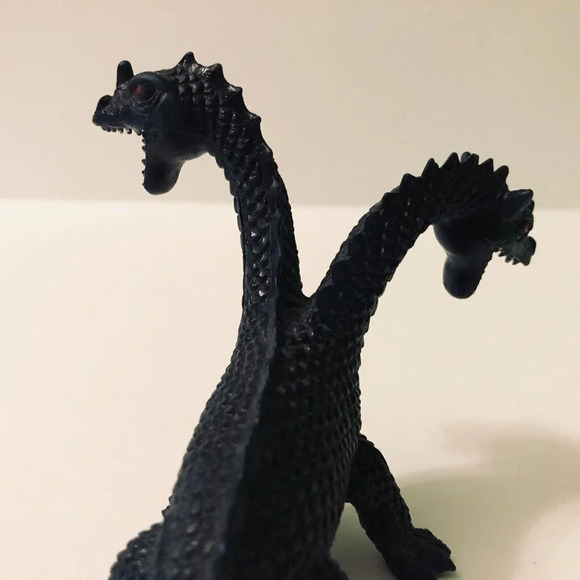 Vintage Two Headed Dinosaur Dragon Hong Kong 3 Inch  Tall - Picture 5 of 15